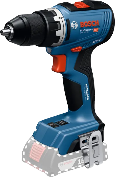 Bosch GSR 18V-65 akku-boremaskine med kickback-kontrol.